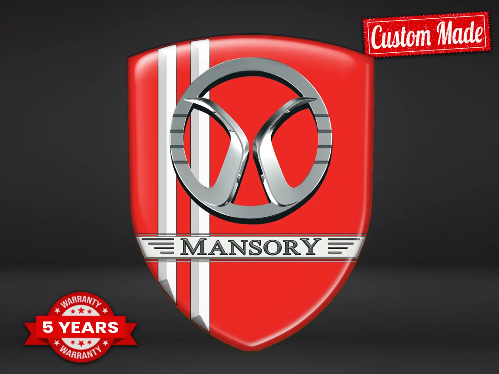 Mansory Heckscheibenaufkleber Universal Stern Hochwertig